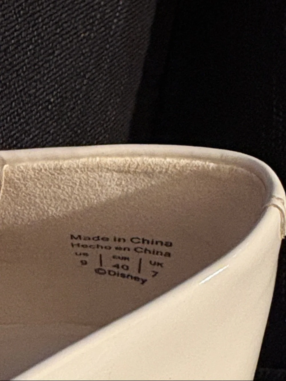 Aldo White Patent Pumps with Mickey Mouse Graphic - Picture 9 of 11